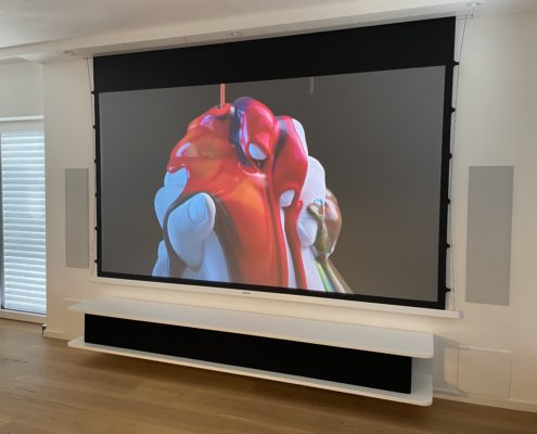 Heimkino Wohnzimmer Installation durch Audio-Team München