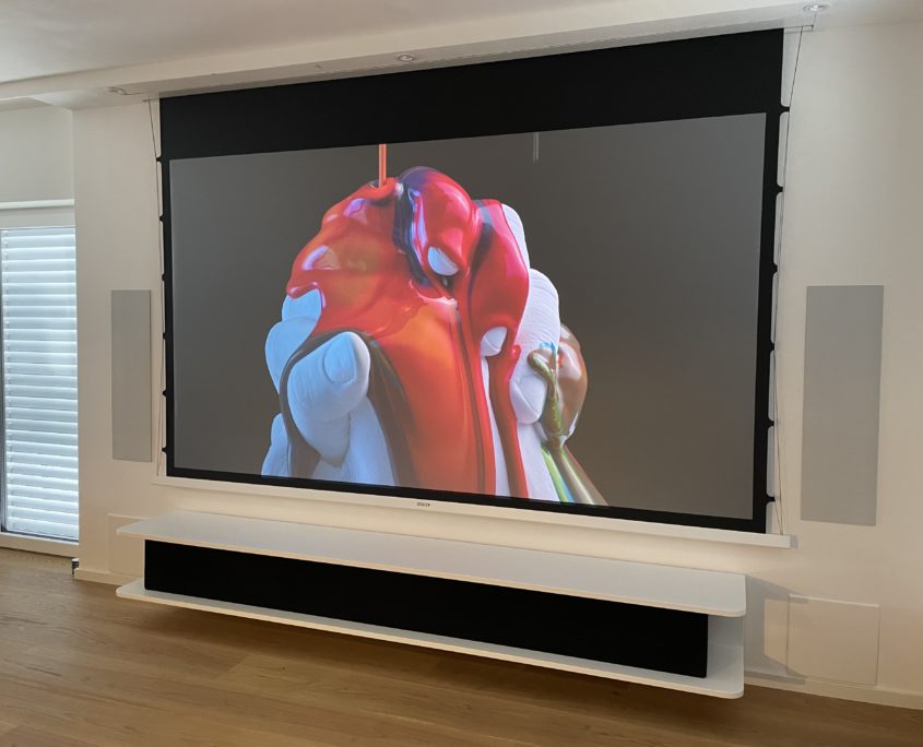Heimkino Wohnzimmer Installation durch Audio-Team München